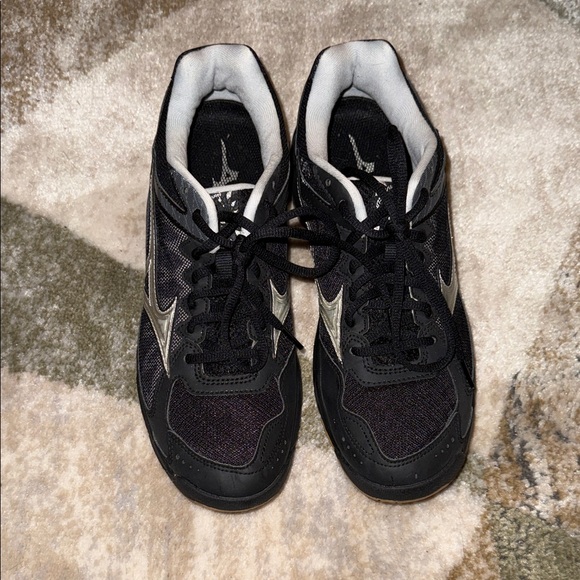 Shoes - Black and Silver Athletic Sneakers